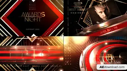 Awards Show Broadcast Pack broadcast-packages template preview