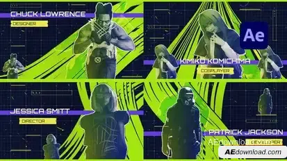 Awesome Characters Openers template preview
