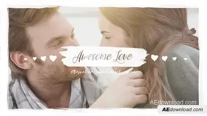 Awesome Love Video Displays template preview