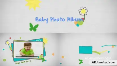 Baby Photo Video Displays template preview