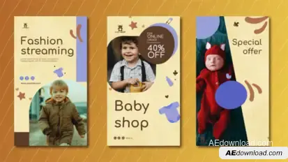 Baby Shop Sale Instagram | TikTok Reels Product Promo template preview
