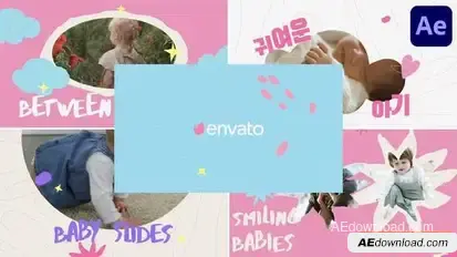 Baby Slides for After Effects Openers template preview