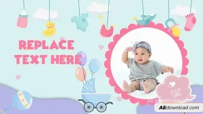 Baby Slideshow Openers template preview