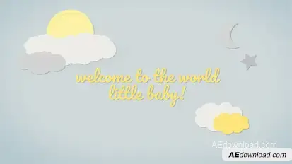Baby Slideshow Template Video Displays template preview