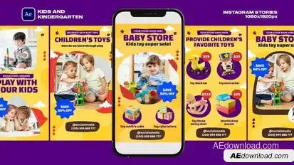 Baby Toy Store Openers template preview