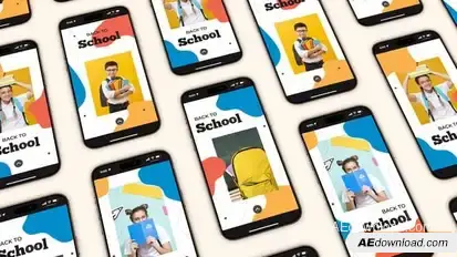 Videohive Back to School Instagram Stories 54412010 Openers template preview