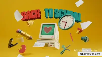 Back to School Intro Titles template preview