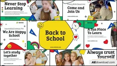 Back to School | Kids Education Promo Openers template preview