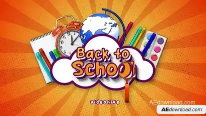 Back to School Logo Logo Stings template preview
