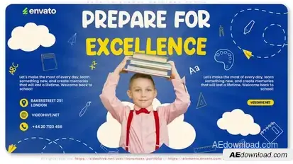 Back to School Original Promo Openers template preview