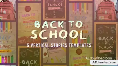Back to School Stories Product Promo template preview