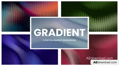 Background Fractal Glass Gradients Loop Elements template preview
