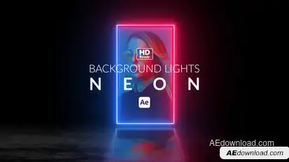 Background Lights Neon Elements template preview