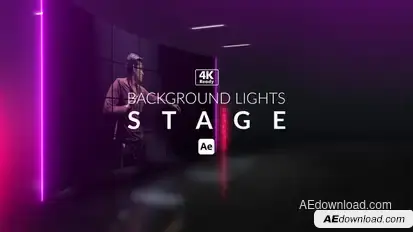 Background Lights Stage Video Displays template preview