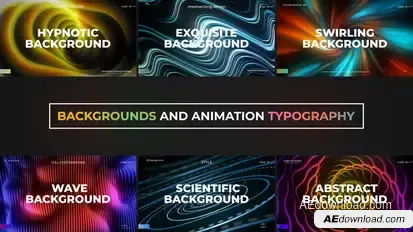 Backgrounds and Animation Typography Elements template preview