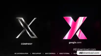 Backlight Reveal Logo Stings template preview