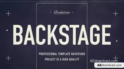 Backstage Video Displays template preview