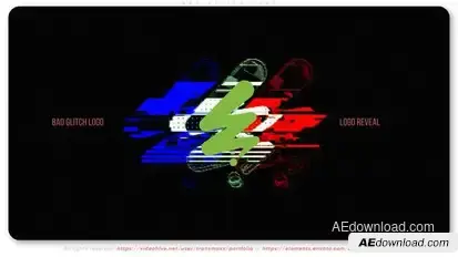 Bad Glitch Logo Logo Stings template preview