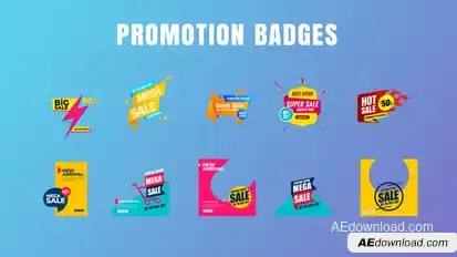 Badges Sale Promo V20 Titles template preview