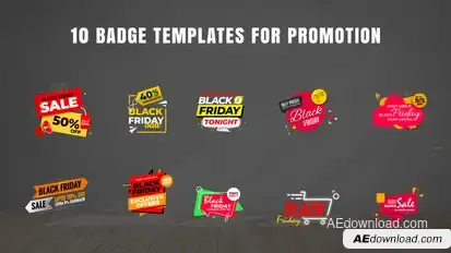 Badges Sale Promo V21 Titles template preview