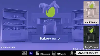 Bakery Intro Logo Stings template preview