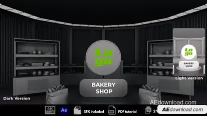 Bakery Shop Logo Stings template preview