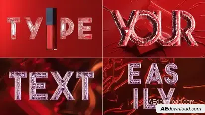 Balloon Alphabet Titles template preview