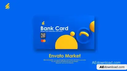Modern 3D Bank Card Promo | FinTech Mockup Product Promo template preview