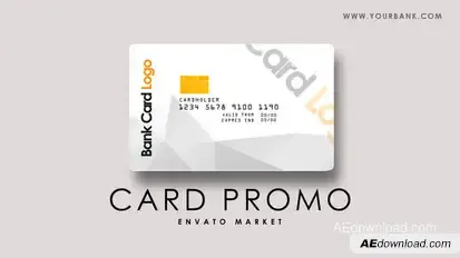 Bank Credit Card Product Promo template preview