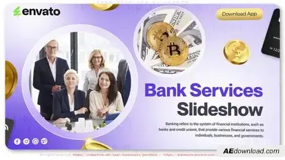 Bank Services Slideshow Openers template preview