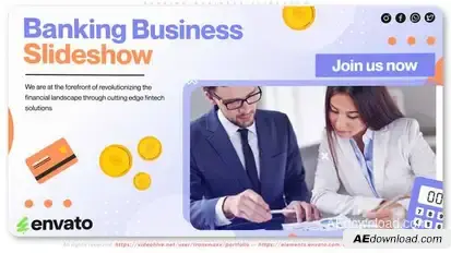 Banking Business Slideshow Openers template preview