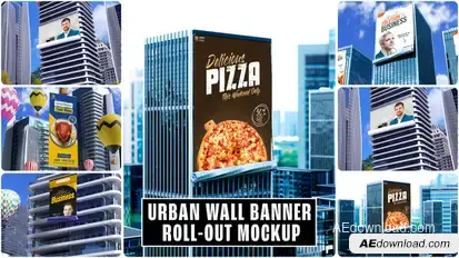 Banner Unroll Animation – Vertical Version for Social Media Ads & Stories Product Promo template preview