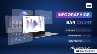 Bar Chart - Positive & Negative Infographics template preview