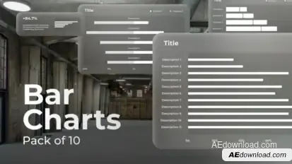 Bar Charts Infographics template preview