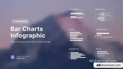 Bar Graph Infographics Infographics template preview