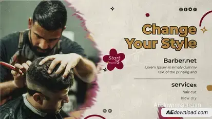 Barber Shop Promo Openers template preview