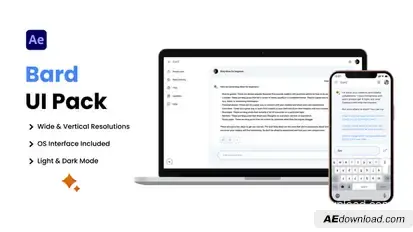 Gemini Bard AI Chatbot UI - 2 in 1 Pack Elements template preview