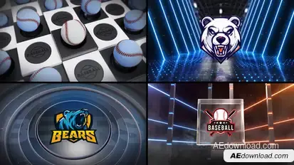 Baseball Bumper 5 (3-Bumpers) Logo Stings template preview
