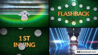Baseball Bumper 6 (3-Bumpers) Logo Stings template preview