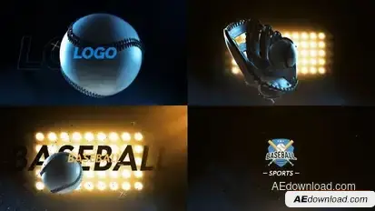 Baseball Logo Opener Openers template preview