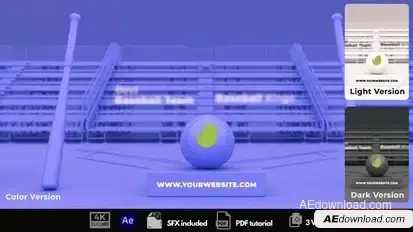Baseball Opener Openers template preview