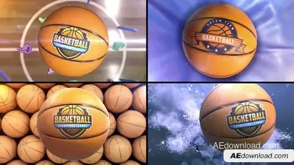 Basketball Bumper (4 bumpers) Logo Stings template preview