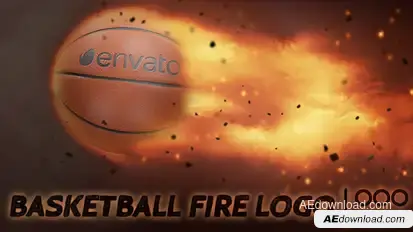 Basketball Fire Logo Logo Stings template preview