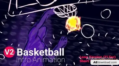 Basketball Intro Animation Openers template preview