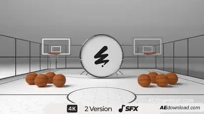 Basketball Logo Logo Stings template preview