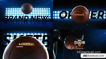 Basketball Logo Opener Openers template preview