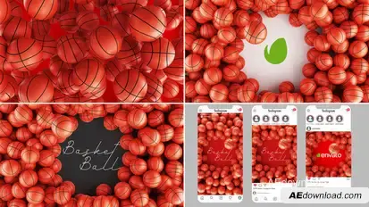 Basketball Logo Reveal Logo Stings template preview