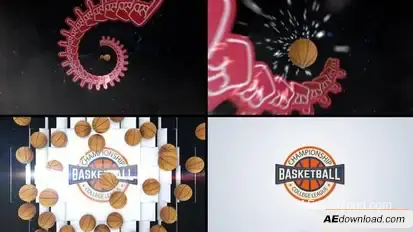 Basketball Logo Reveal 4 Logo Stings template preview
