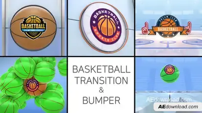 Basketball Logo Transition & Bumper Elements template preview