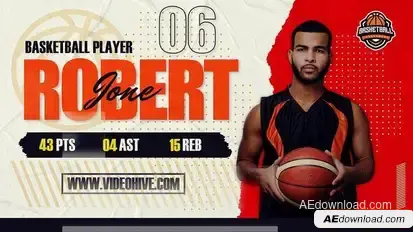 Videohive Basketball Player Intro 56706395 Openers template preview